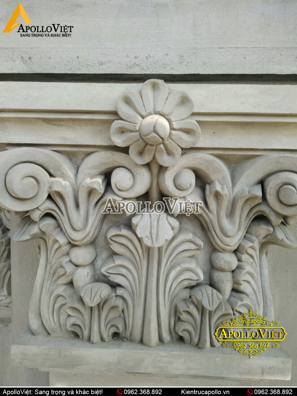 Thi công Đắp vẽ Hoa văn Phào chỉ, Phù điêu Tân cổ điển Đẹp mắt